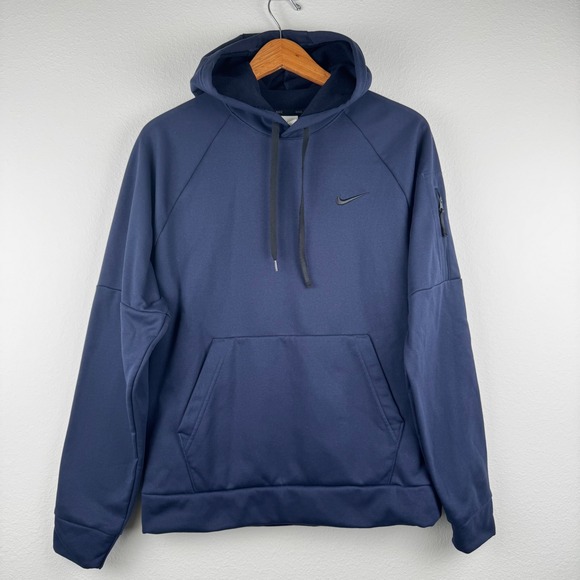 Nike Other - Nike Hoodie Mens Medium Navy Blue Excellent Therma-FIT Pullover Athleisure